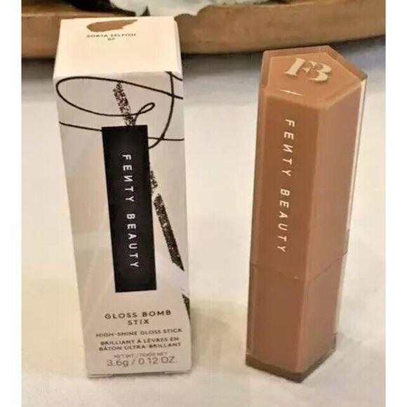 Fenty Beauty Lipstick SORTA $ELFISH 07 Gloss Bomb Stix NEW IN BOX 0.12 oz - Picture 4 of 5